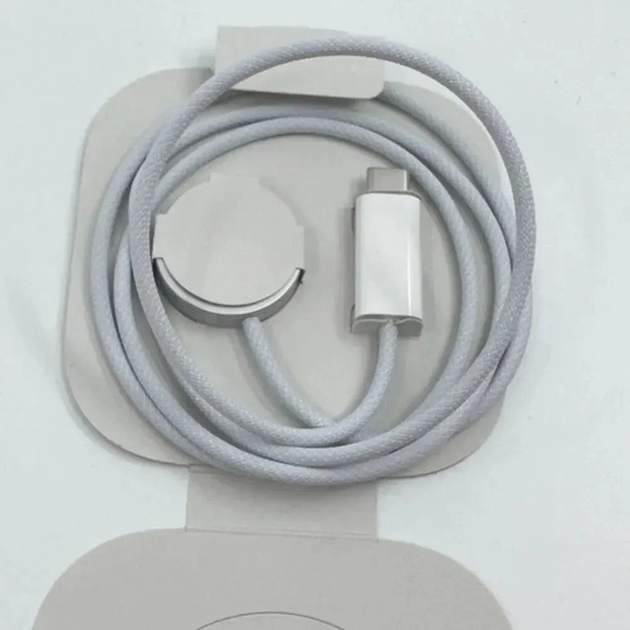 NEW Apple iWatch Magnetic Fast Charger to USB-C Cable White - Picture 2 of 5